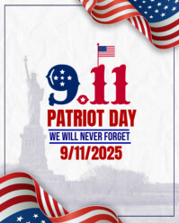 Patriot Day of USA template 2025 Instagram Portrait