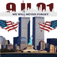 Flat illustration September 11 patriot day Template | PosterMyWall