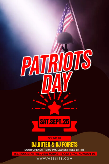 Patriots Day Template PosterMyWall