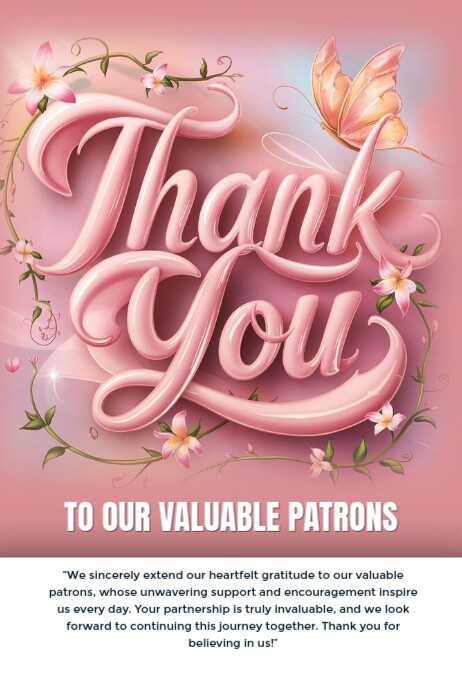 Patrons Template | PosterMyWall