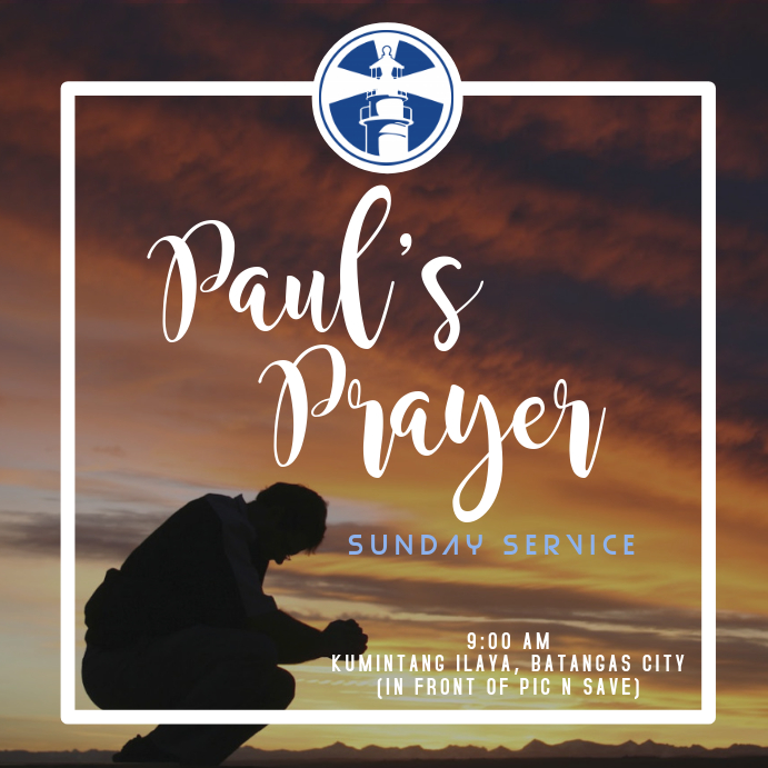 Paul's Prayer Instagram Plasing template