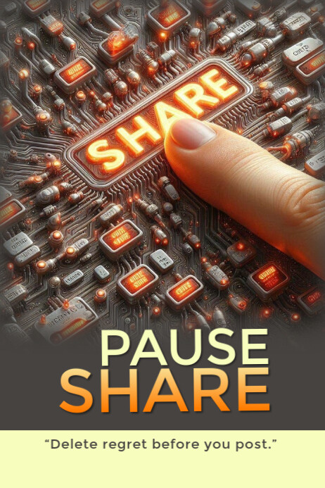 Pause share Poster template