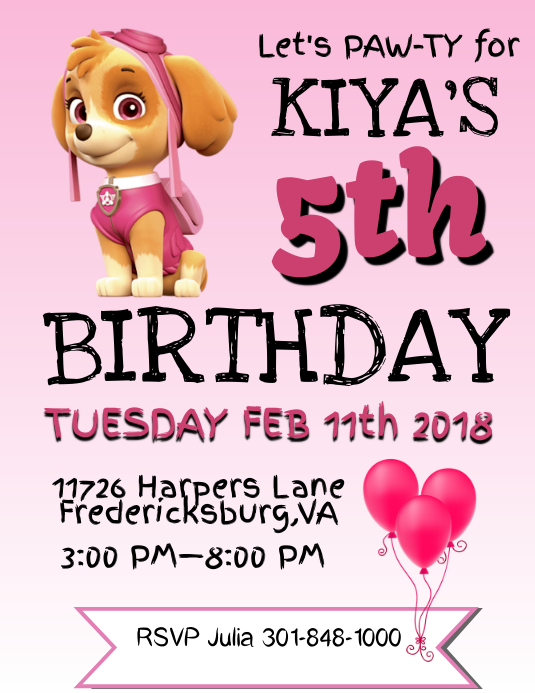 Modele Patte Patrouille Anniversaire Invitation Postermywall Modele Patte Patrouille Anniversaire Invitation Postermywall