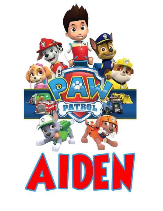 Paw Patrol Lettering Template Paw Patrol Letters | Etsy