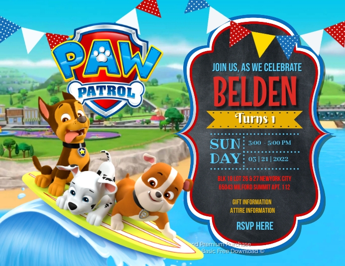 Copy of Paw Patrol | PosterMyWall
