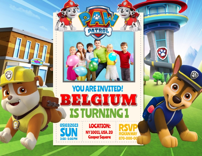 Copy of Paw Patrol | PosterMyWall