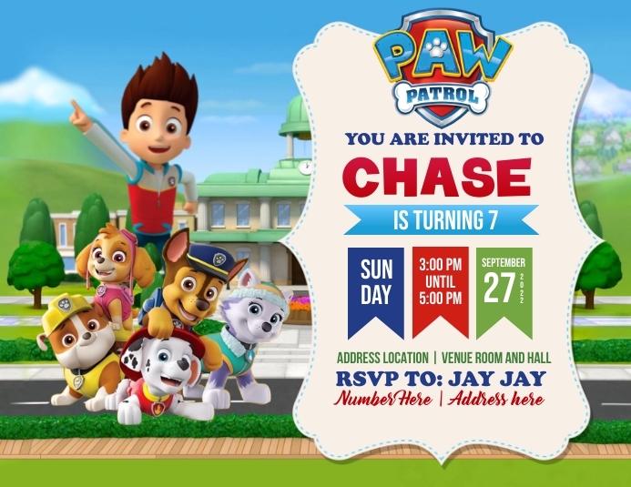 Copy of Paw Patrol | PosterMyWall