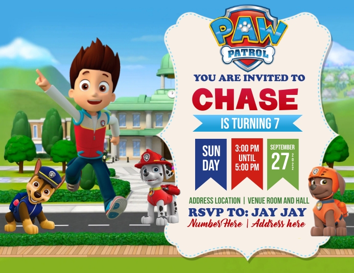 Copy of Paw Patrol | PosterMyWall