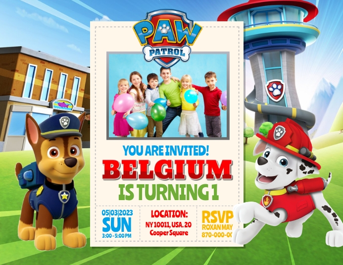 Copy of Paw Patrol | PosterMyWall