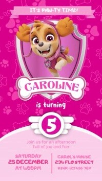 125+ Free Templates for ‘Paw patrol video invitation’ | PosterMyWall