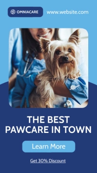 Pawcare instgram story veterinary clinic mini template