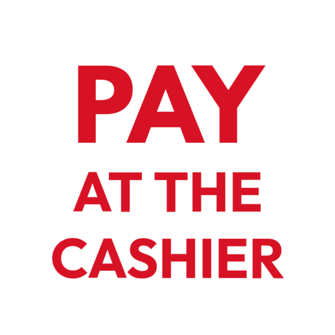 Pay Inside Only Plantilla de Pay at the cashier sign | PosterMyWall