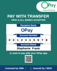 Pay with transfer Instagram Portrait template