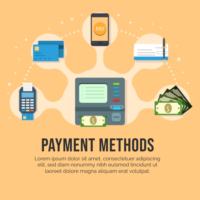 Payment methods Template | PosterMyWall