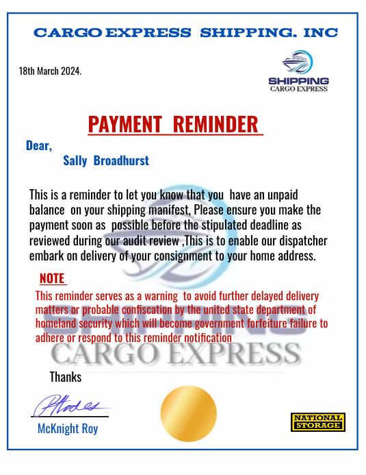 Payment Reminder Template