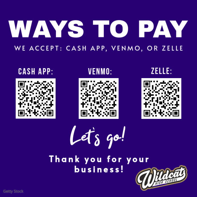 Payment Types Accepted Sign Template PosterMyWall