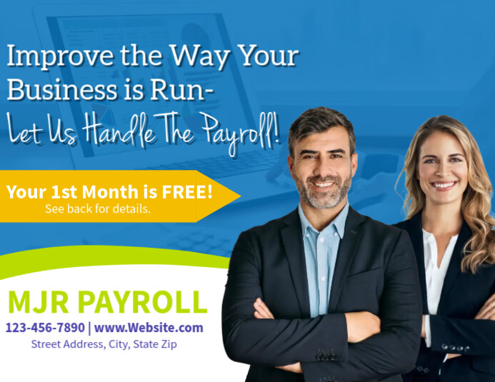 Payroll Template Flyer (format US Letter)