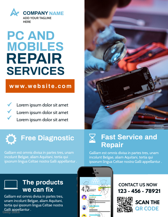 Pc and computer repairs advertisement flyer t Template | PosterMyWall