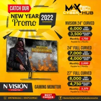 PC Monitor Instagram na Post template