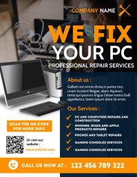 Computer service flyer Template | PosterMyWall