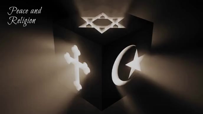 Peace and Worship Zoom Background Presentation (16:9) template