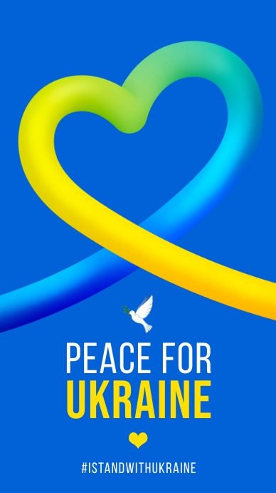 peace for ukraine Instagram Story template