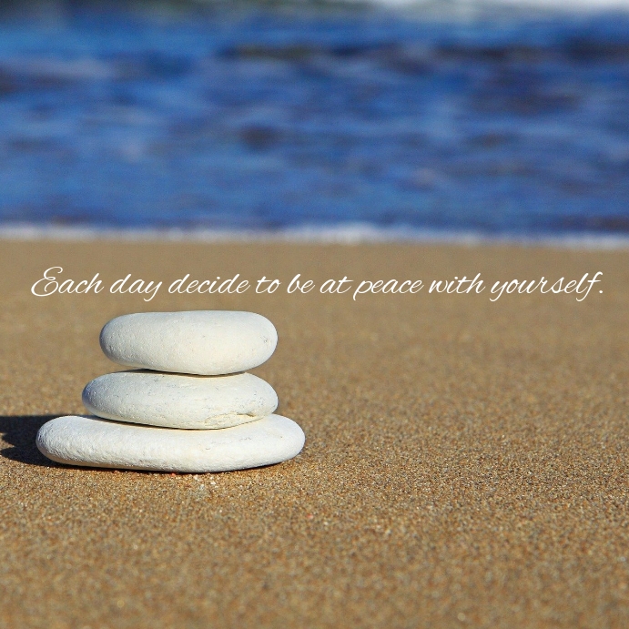 Peace with yourself Message Instagram template