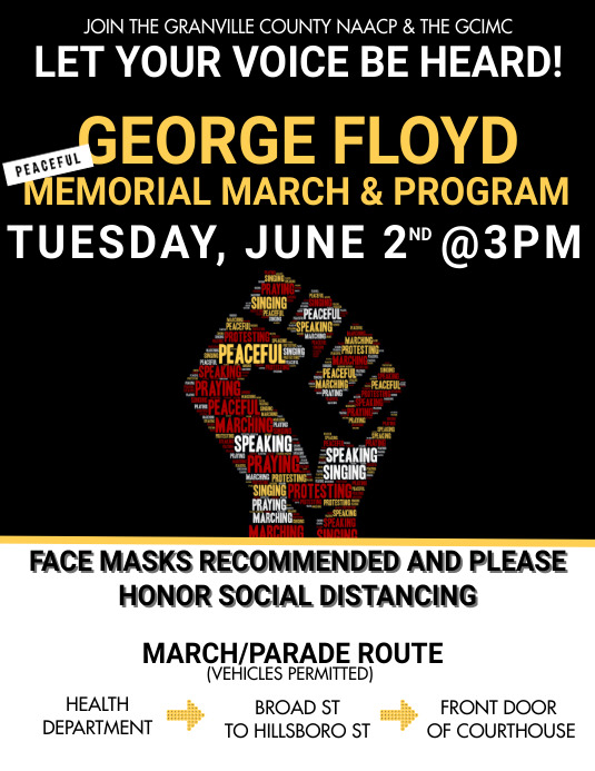 Civil Rights Flyer Examples Modèle Peaceful March Civil Rights | PosterMyWall