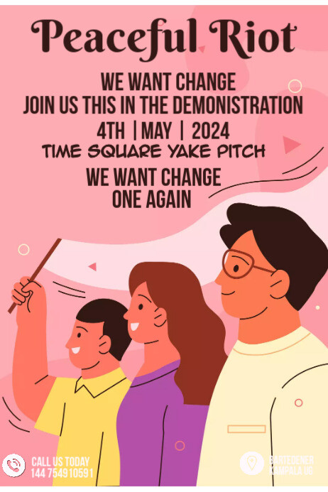 peaceful riot Template | PosterMyWall