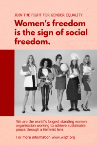 Women's Rights Postcard Project.pdf Pink Women's rights poster Template | PosterMyWall