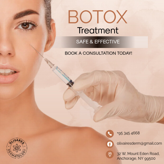 Post No Botox Peach Botox Instagram Post Templat | PosterMyWall