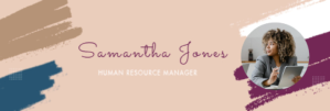 Peach HR Manager LinkedIn Banner LinkedIn-Banner template