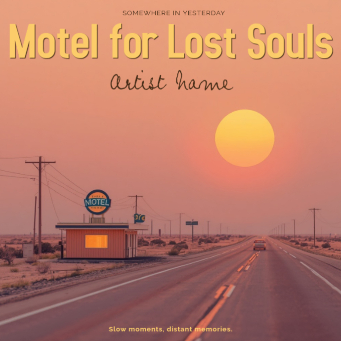 Peach Sunset Lofi Soul 3d Dreamscape Album Cover Template | PosterMyWall