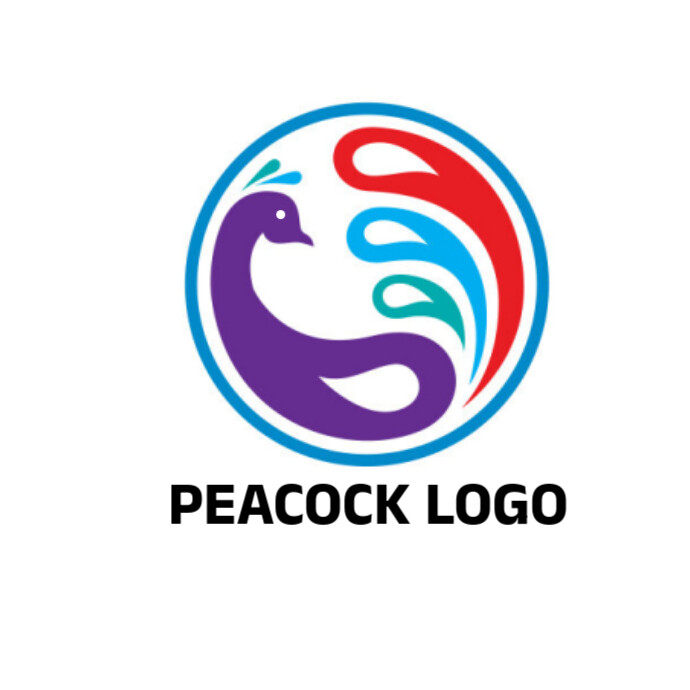 Peacock-bird-animal-vector-abstract-brand- Logo template