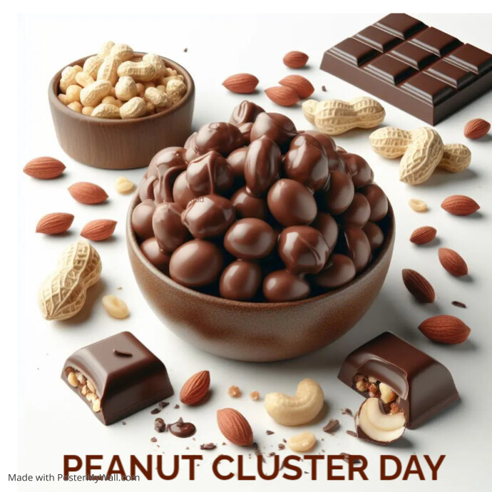 Peanut cluster day Template PosterMyWall