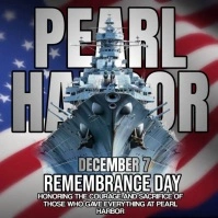 Pearl Harbor day Wpis na Instagrama template