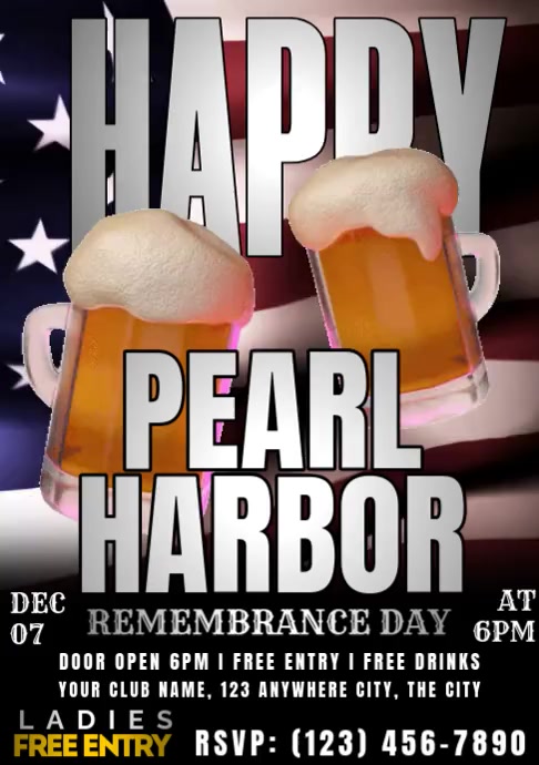 Plantilla de Pearl Harbor day | PosterMyWall