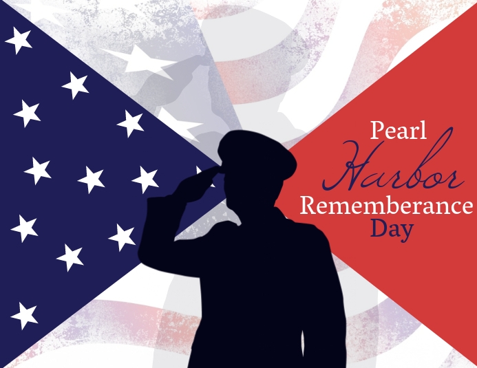 Pearl Harbor Remembrance Day Flyer Template Рекламная листовка (US Letter)