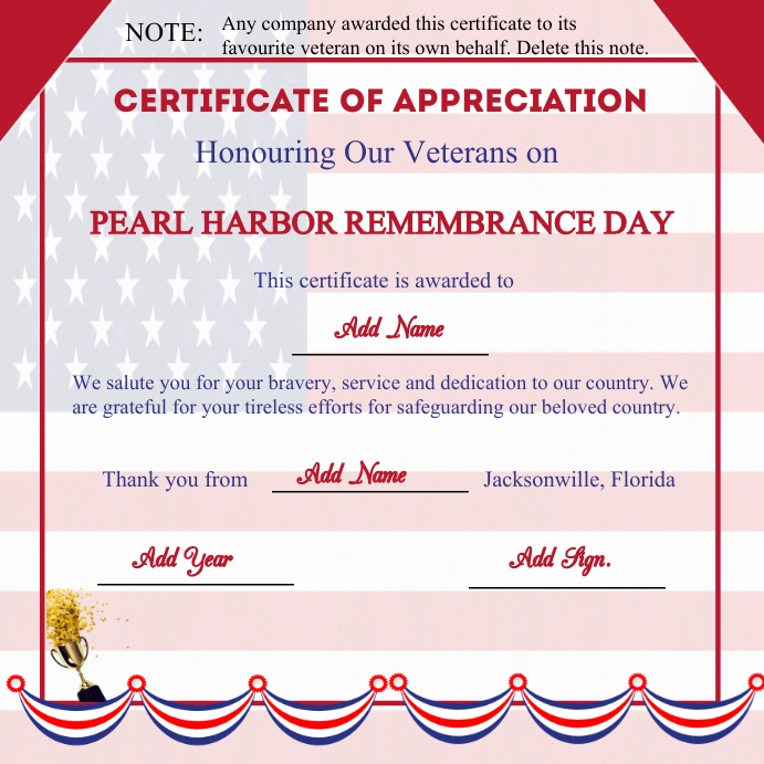 pearl harbor remembrance day instagram (1) Template | PosterMyWall pearl-harbor-remembrance-day-instagram-1-template-postermywall