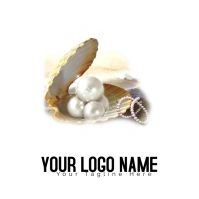 Pearl Inside The Seashell, Logo 徽标 template