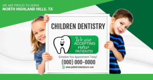 Pediatric Dentist Cover Gambar Bersama Facebook template