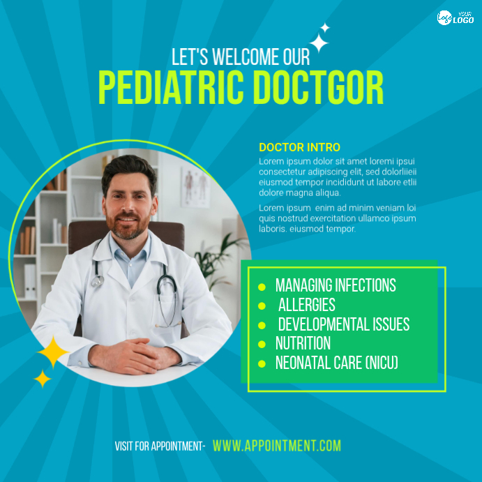 Pediatric doctor introduction instagram post Template | PosterMyWall