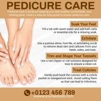 Pedicure Care Message Instagram template