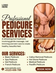 Pedicure Services Volantino (US Letter) template