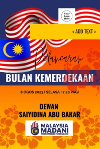 PELANCARAN BULAN KEMERDEKAAN Poster template