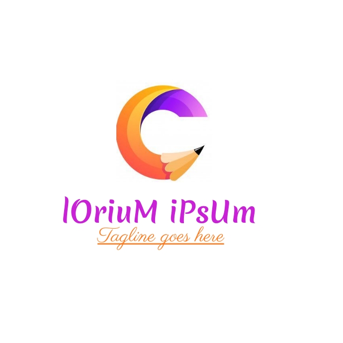Pencil logo, colorful pencil logo,pencil icon template