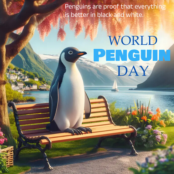 penguin-background-template-postermywall