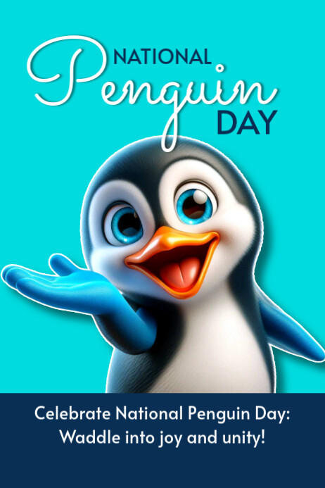 Penguin Poster template