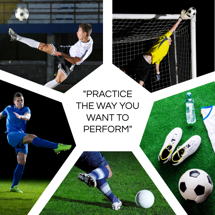 Pentagon shaped Sports Collage Template | PosterMyWall pentagon-shaped-sports-collage-template-postermywall