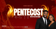 Red Pentecost Church Event delt Facebook-billede Template